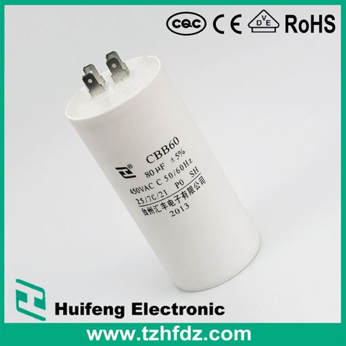 Cbb60 Motor Run Capacitors with CE RoHS